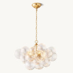 Trellor Spiraled Globe Round Chandelier 24"
