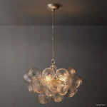 Trellor Spiraled Globe Round Chandelier 24"