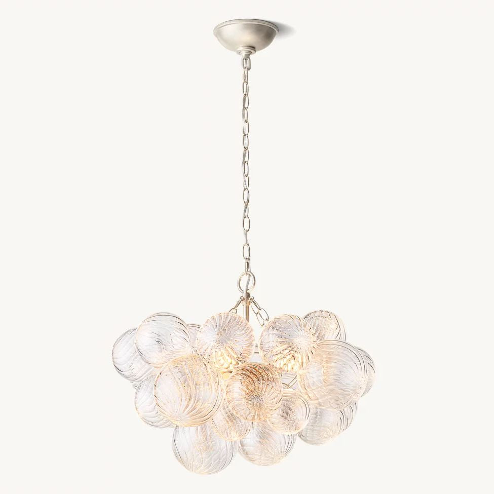 Trellor Spiraled Globe Round Chandelier 24"