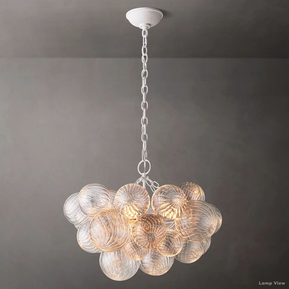 Trellor Spiraled Globe Round Chandelier 24"