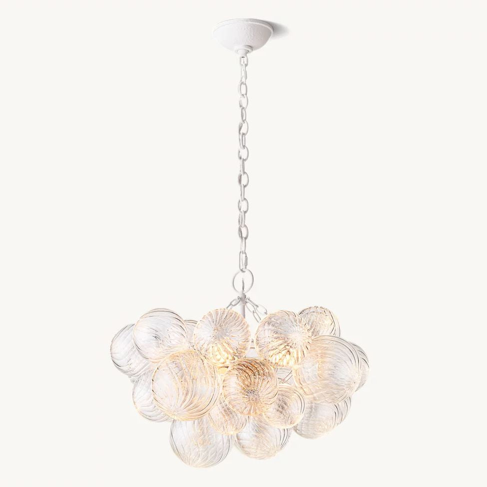 Trellor Spiraled Globe Round Chandelier 24"