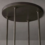 Ravelle Milk Glass Round Chandelier 36"