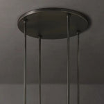 Ravelle Milk Glass Round Chandelier 60"