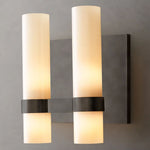 Ravelle Milk Glass Double Wall Sconce