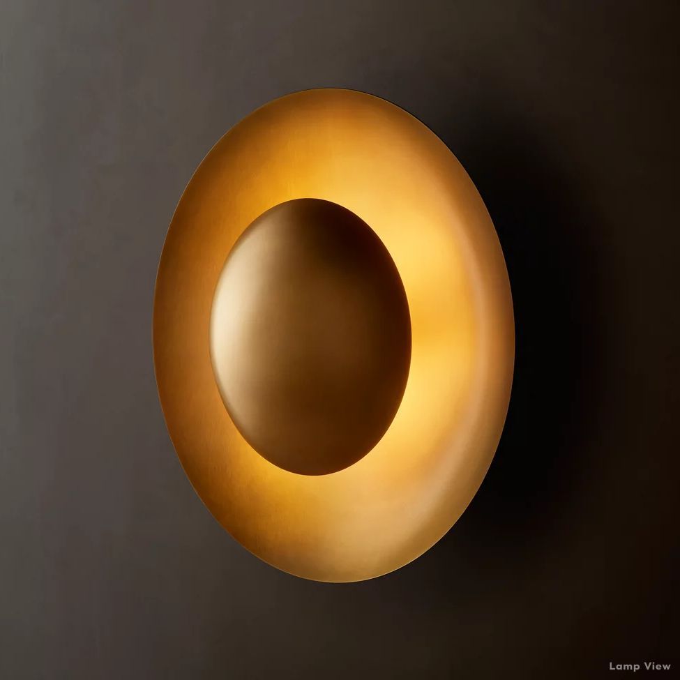Cosmic Arched Profile Dish Wall Sconce