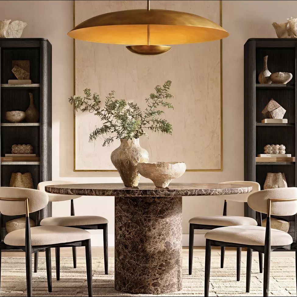 Cosmic Arched Profile Round Chandelier