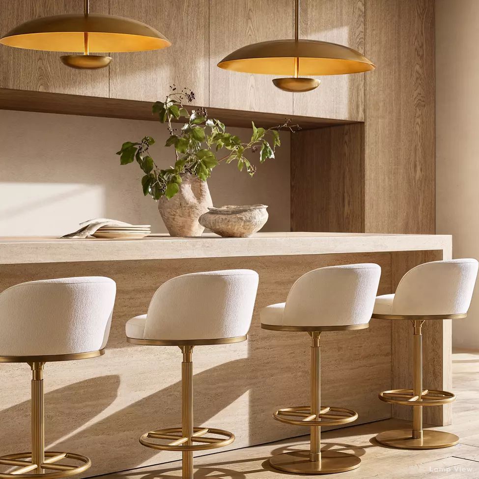 Cosmic Arched Profile Round Chandelier