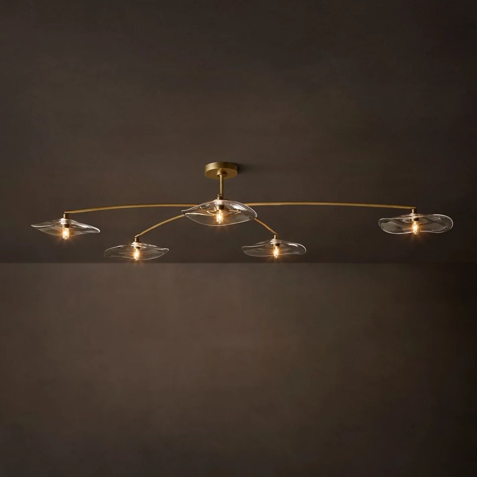 Lily Arcing Glass Flush Mount
