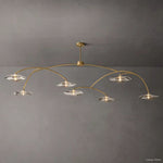 Lily Arcing Glass Round Chandelier 96"