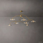 Lily Arcing Glass Round Chandelier 96"