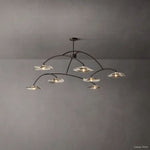 Lily Arcing Glass Round Chandelier 96"