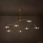 Lily Arcing Glass Round Chandelier 72"