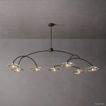 Lily Arcing Glass Round Chandelier 72"