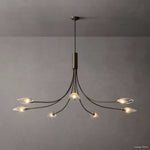 Shell Airy Glass Round Chandelier 72"