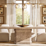 Bubble Organic Glass Linear Chandelier 60"