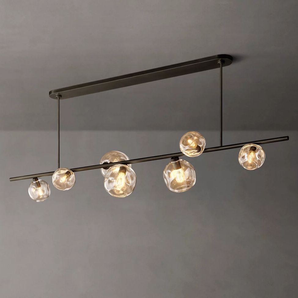 Bubble Linear Chandelier 78"