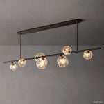 Bubble Organic Glass Linear Chandelier 78"
