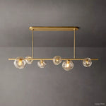 Bubble Organic Glass Linear Chandelier 60"