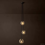 Bubble Organic Glass Cascade Pendant Light
