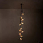 Bubble Organic Glass Cascade Chandelier 20"