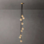 Bubble Organic Glass Cascade Chandelier 16"