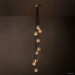Bubble Organic Glass Cascade Chandelier 16"