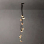 Bubble Organic Glass Cascade Chandelier 16"