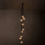 Bubble Organic Glass Cascade Chandelier 16"