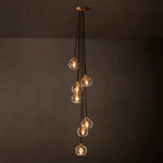 Bubble Organic Glass Cascade Chandelier 15"