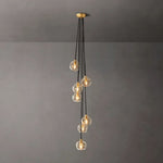 Bubble Organic Glass Cascade Chandelier 15"