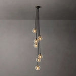 Bubble Organic Glass Cascade Chandelier 15"