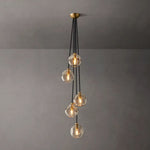 Bubble Organic Glass Cascade Chandelier 14"