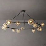 Bubble Organic Glass Round Chandelier 72"