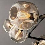 Bubble Organic Glass Round Chandelier 72"