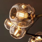 Bubble Organic Glass Round Chandelier 84"