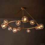 Bubble Organic Glass Round Chandelier 60"