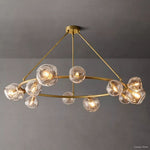 Bubble Organic Glass Round Chandelier 60"