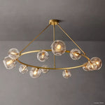 Bubble Organic Glass Round Chandelier 60"