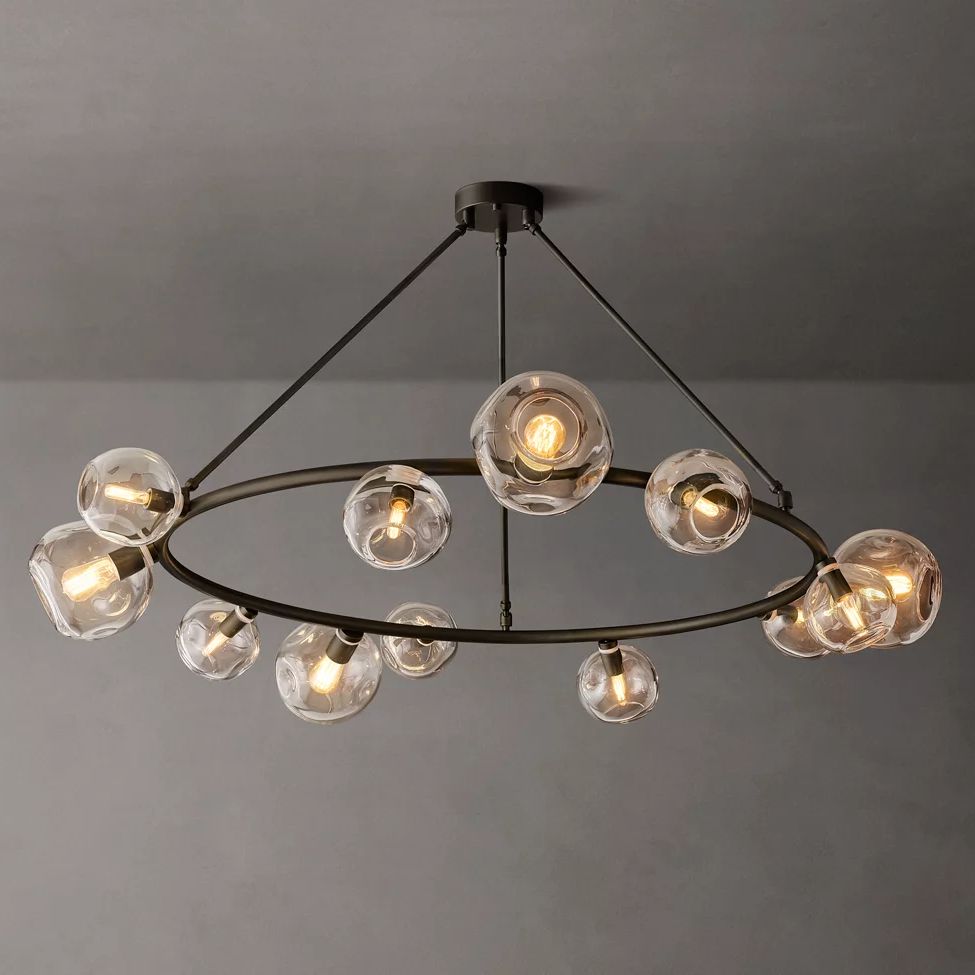 Bubble Round Chandelier 60"