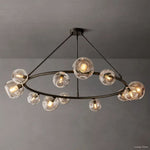 Bubble Organic Glass Round Chandelier 60"