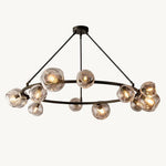 Bubble Organic Glass Round Chandelier 60"