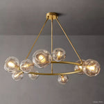 Bubble Organic Glass Round Chandelier 48"
