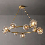 Bubble Organic Glass Round Chandelier 48"