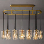 Lacour Suffused Glass Linear Chandelier 54"