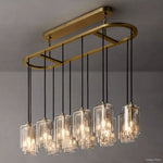 Lacour Suffused Glass Linear Chandelier 54"