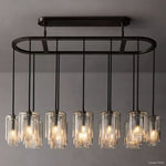 Lacour Suffused Glass Linear Chandelier 54"