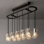 Lacour Suffused Glass Linear Chandelier 54"