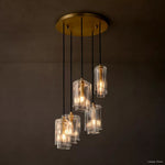 Lacour Suffused Glass Cluster Chandelier 18"