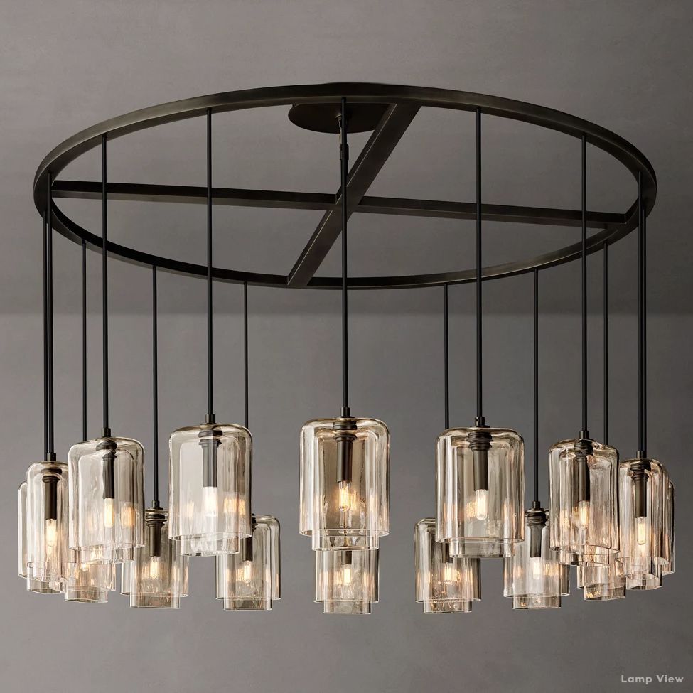 Lacour Suffused Glass Round Chandelier 60"
