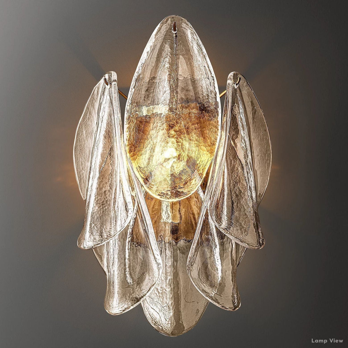 Petalia Botanical Glass Wall Sconce